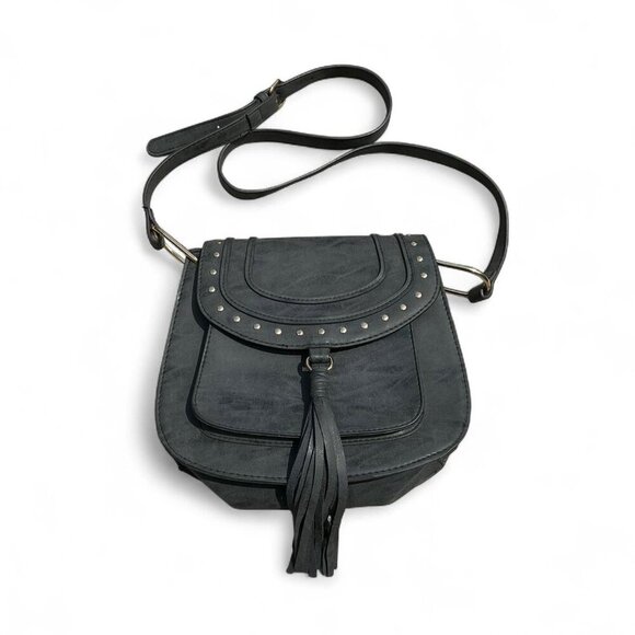 Franco Sarto Rex Tassle Saddle Crossbody Bag - Picture 1 of 3